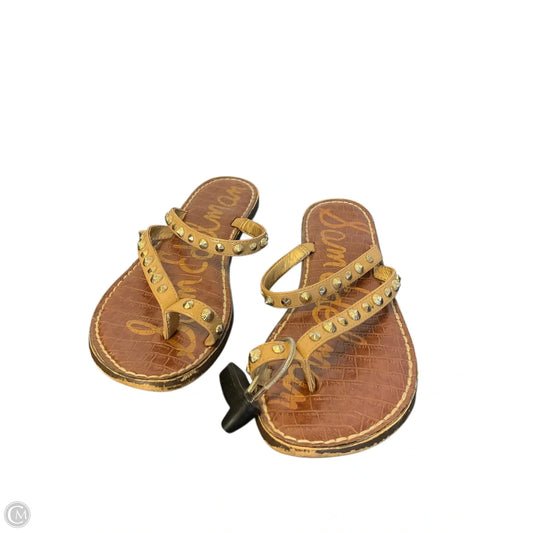 Sandals Flats By Sam Edelman In Brown, Size: 7.5