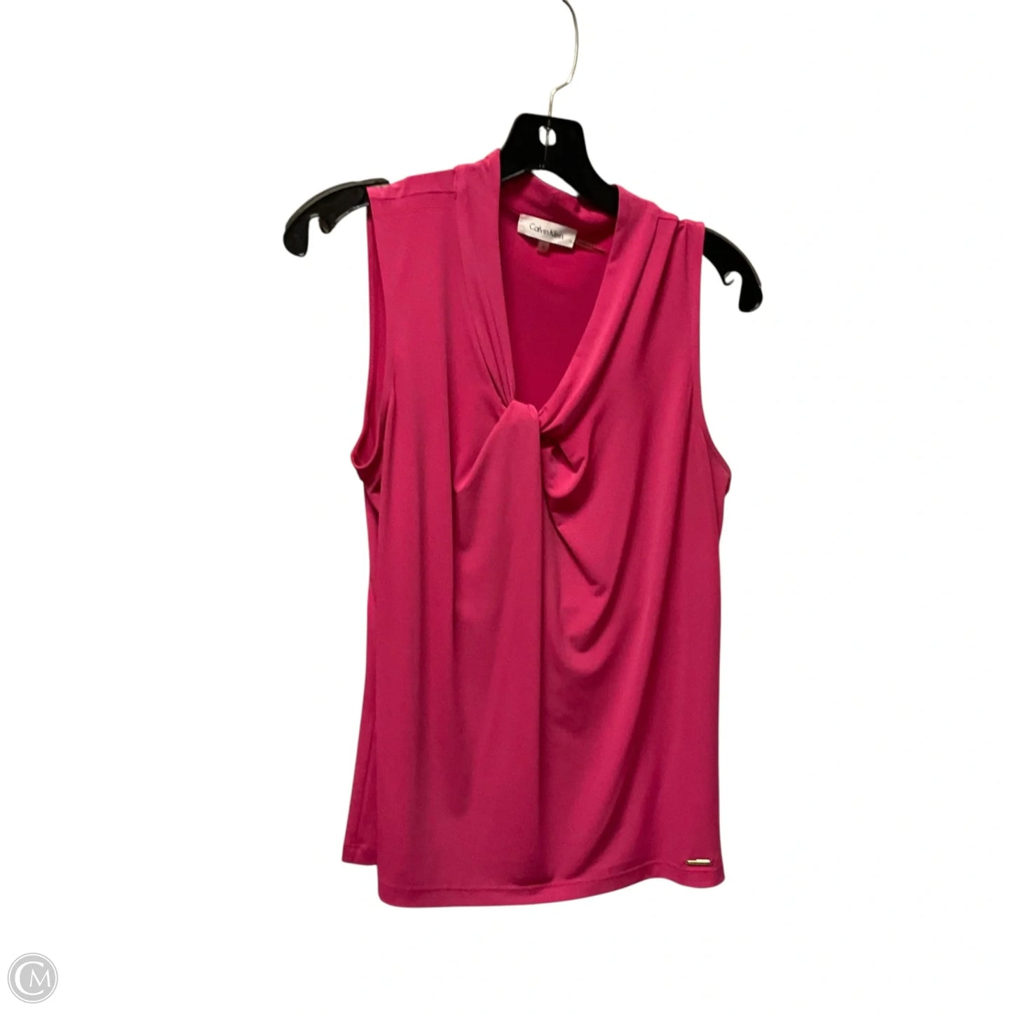 Top Sleeveless By Calvin Klein In Pink, Size: M