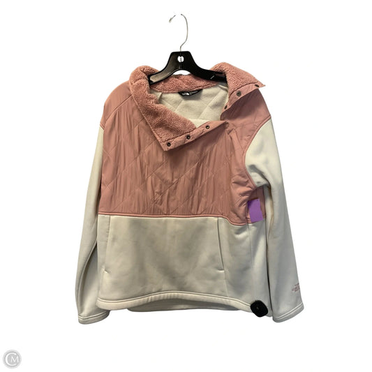 Sweatshirt Collar By The North Face In Pink & White, Size: L