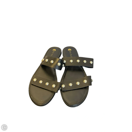 Sandals Flats By Big Buddha In Black, Size: 8