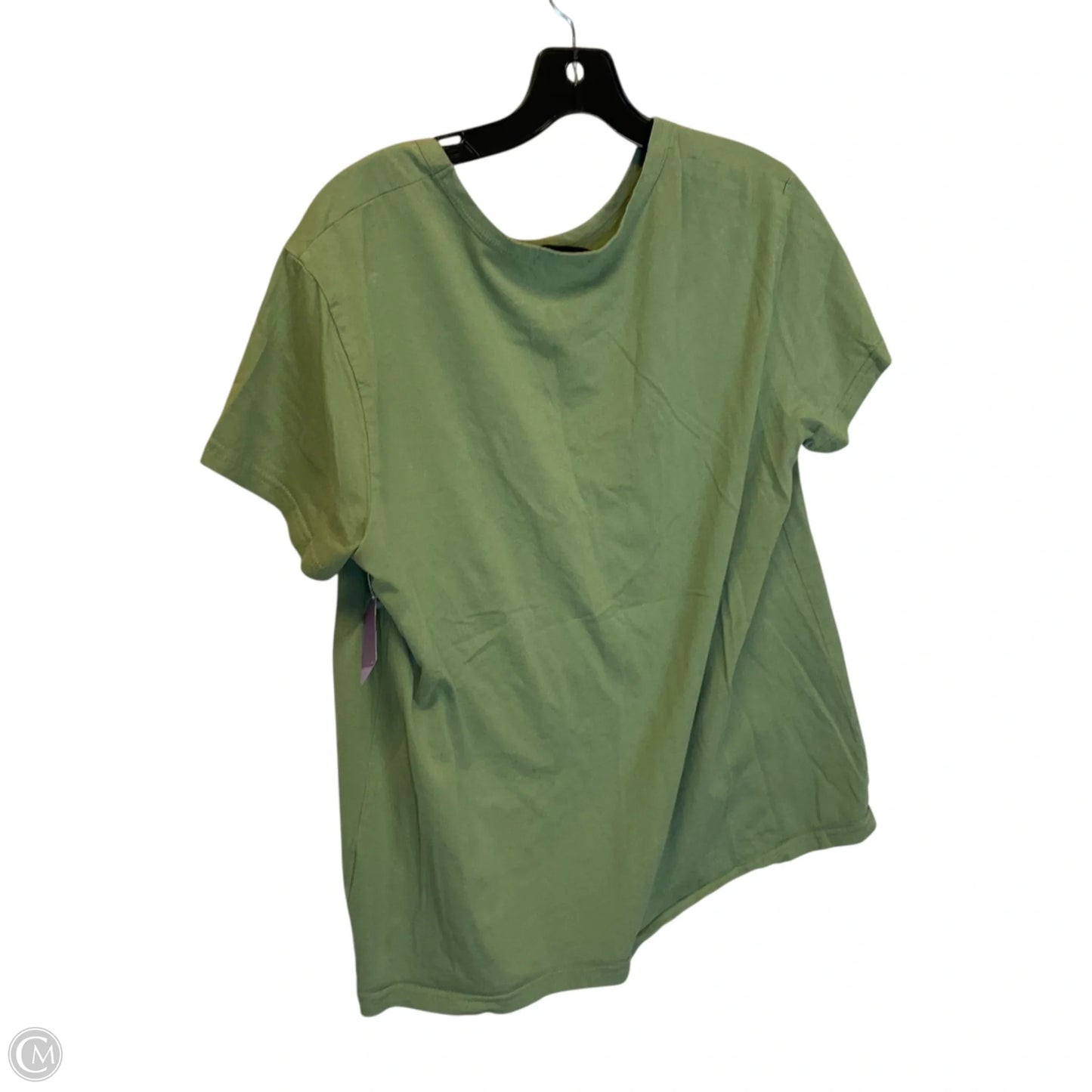 Top Short Sleeve Basic By Shein In Green, Size: Xl