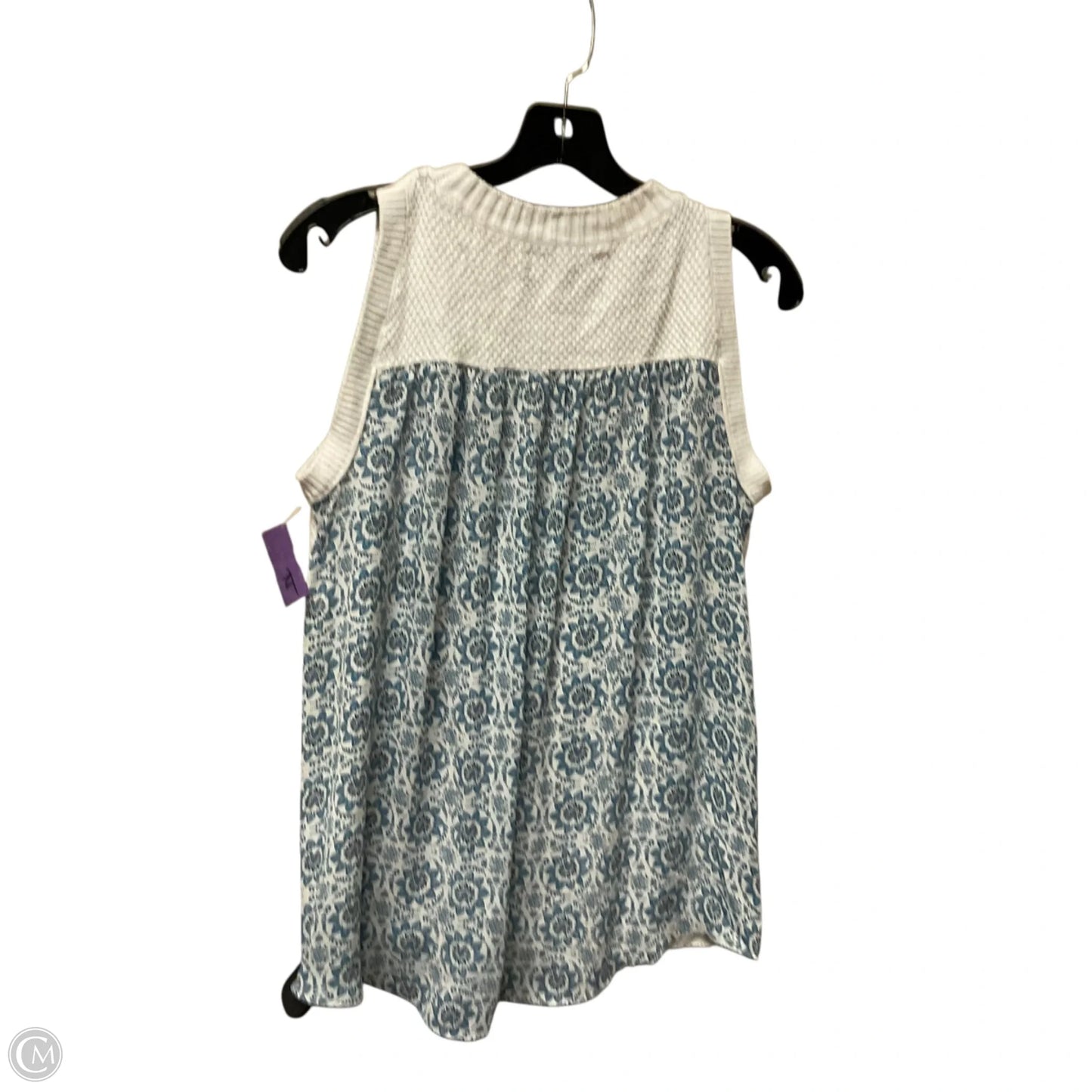 Top Sleeveless By Loft In White, Size: S