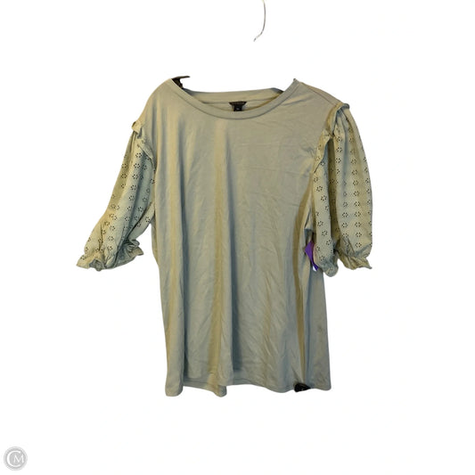 Top Short Sleeve By Ann Taylor In Green, Size: Xxl