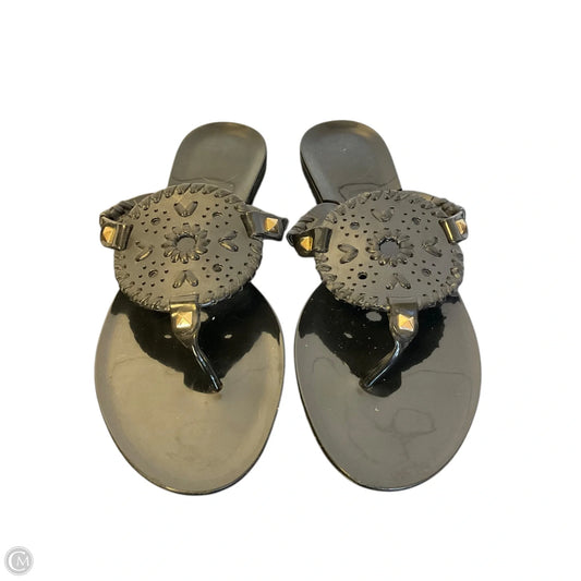 Sandals Flats By Jack Rogers In Black, Size: 7