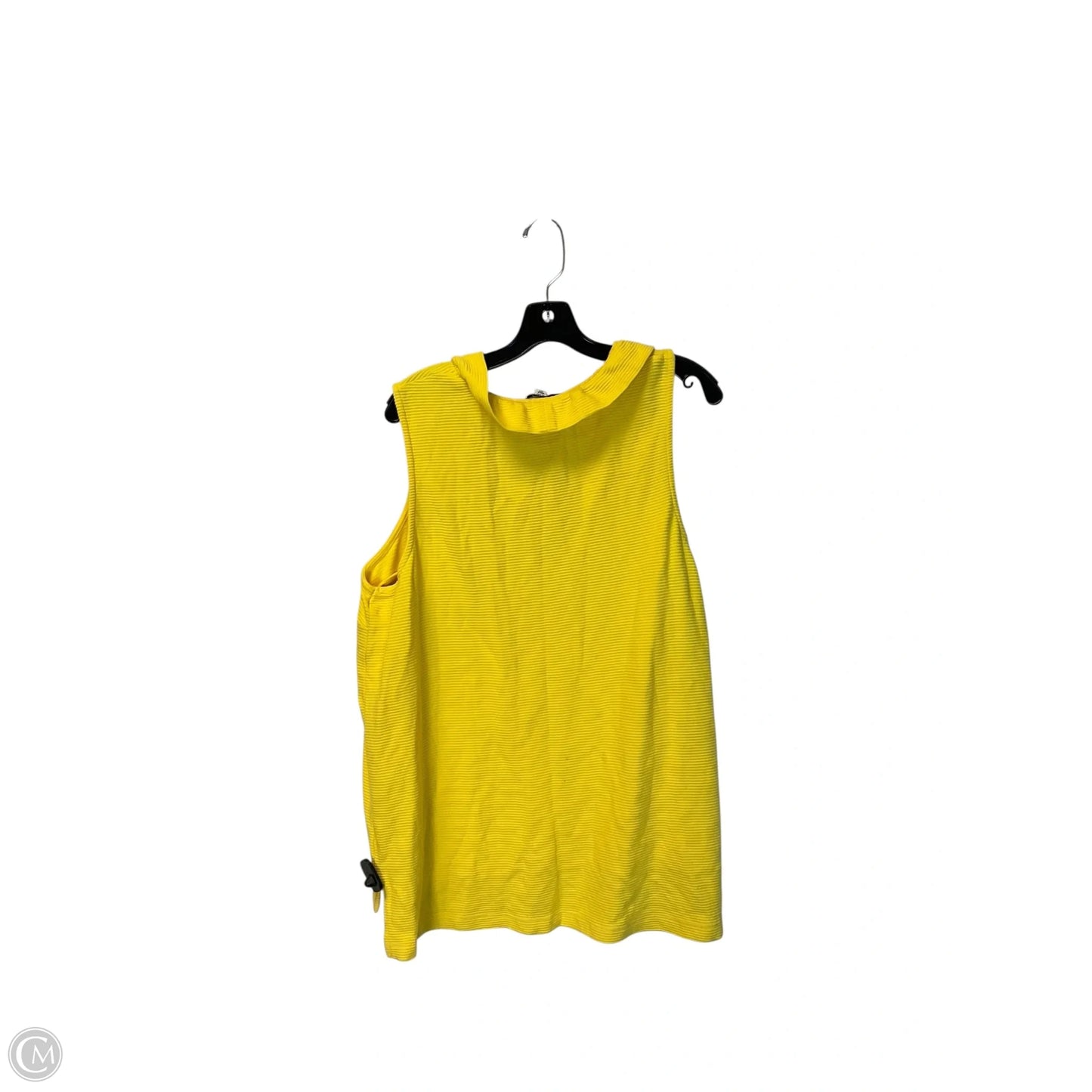 Top Sleeveless By Crown And Ivy In Yellow, Size: Xxl