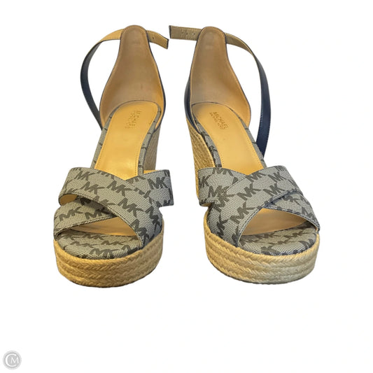Shoes Designer By Michael Kors In Blue, Size: 8.5