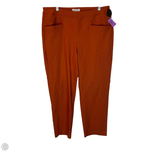 Pants Cropped By Nanette By Nanette Lepore In Orange, Size: Xl