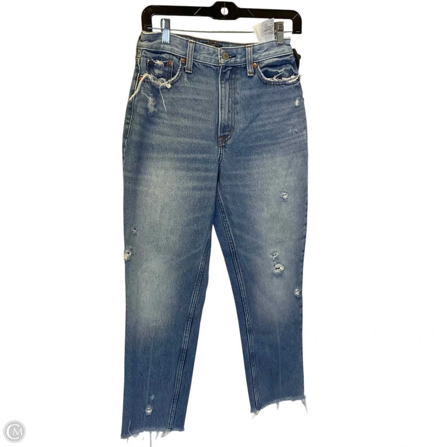 Jeans Skinny By Abercrombie And Fitch In Blue Denim, Size: 4