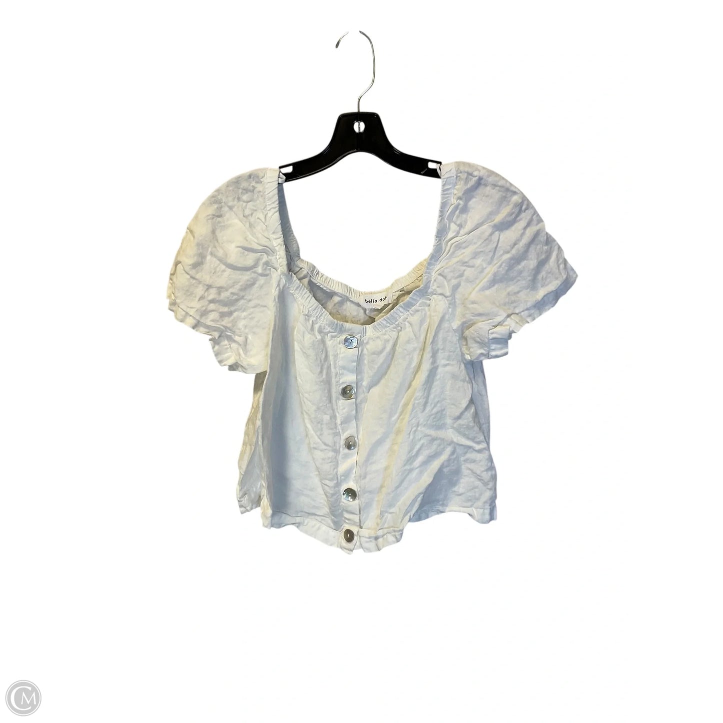 Top Short Sleeve By Bella Dahl In White, Size: L