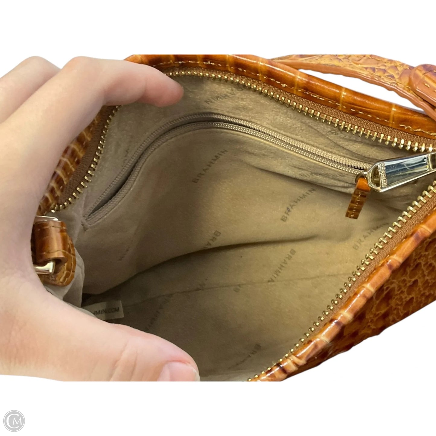 Handbag Designer By Brahmin, Size: Small