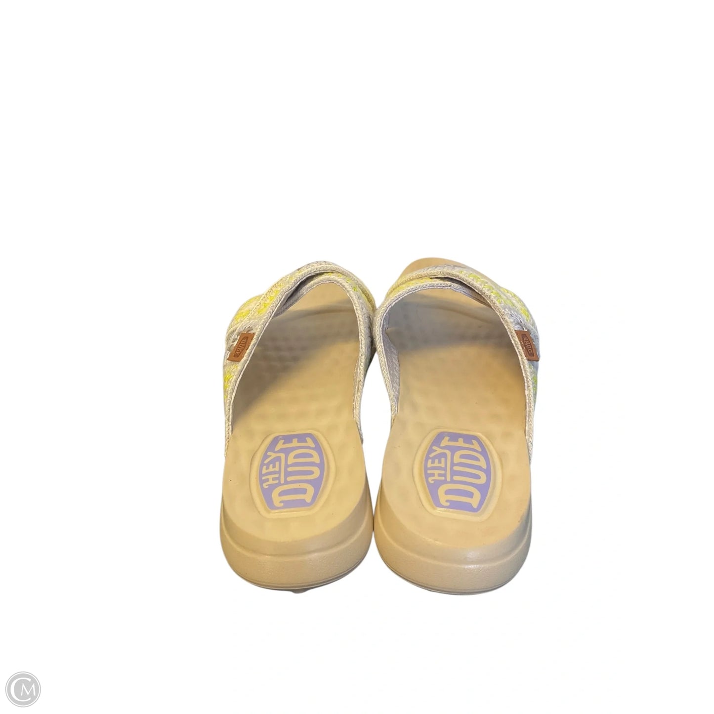 Sandals Flats By Hey Dude In Cream, Size: 9