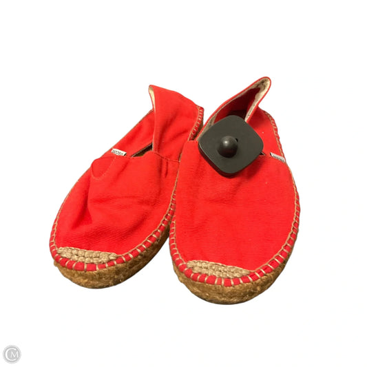 Shoes Flats By Clothes Mentor In Red, Size: 7.5