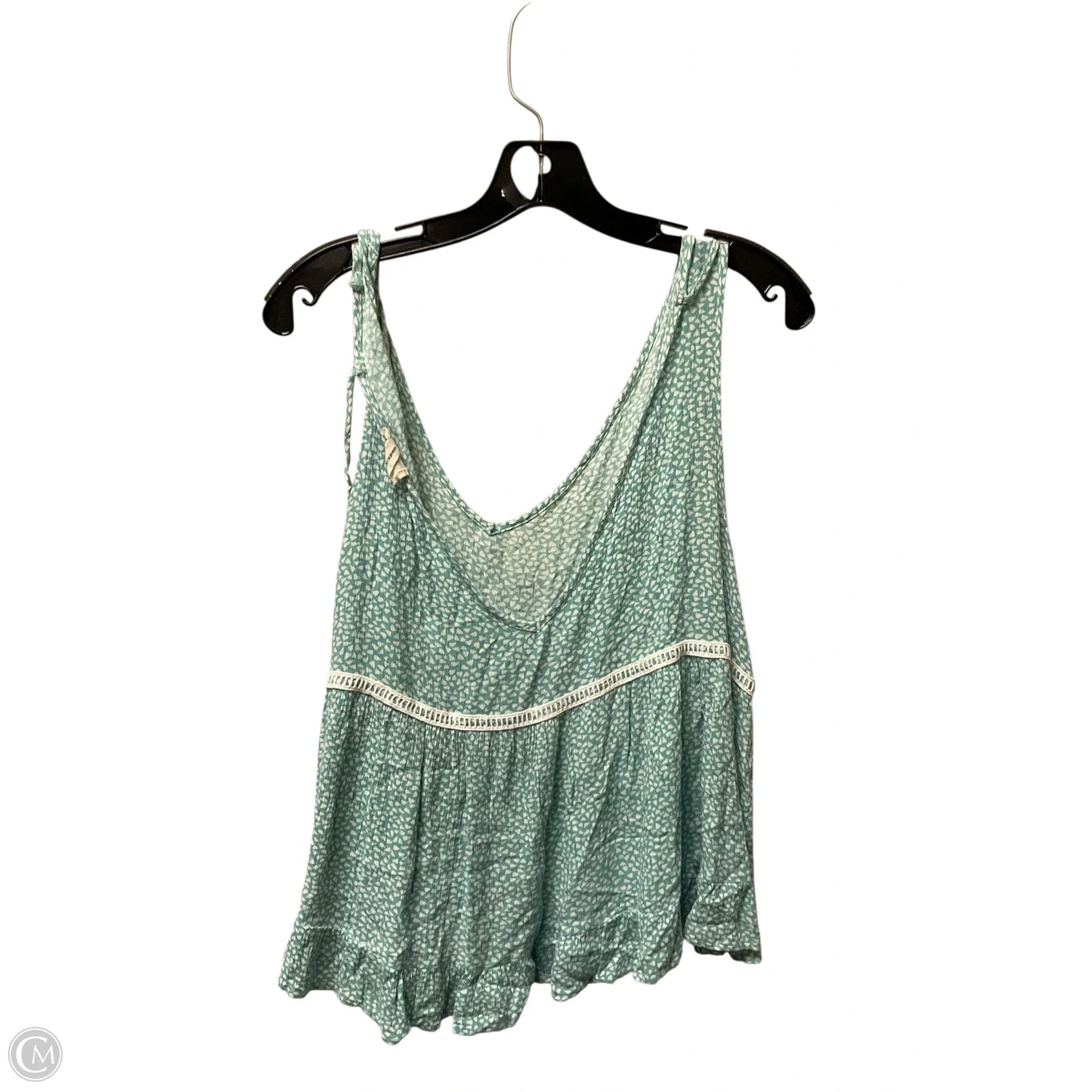 Top Sleeveless By Peach Love Cream California In Green, Size: L