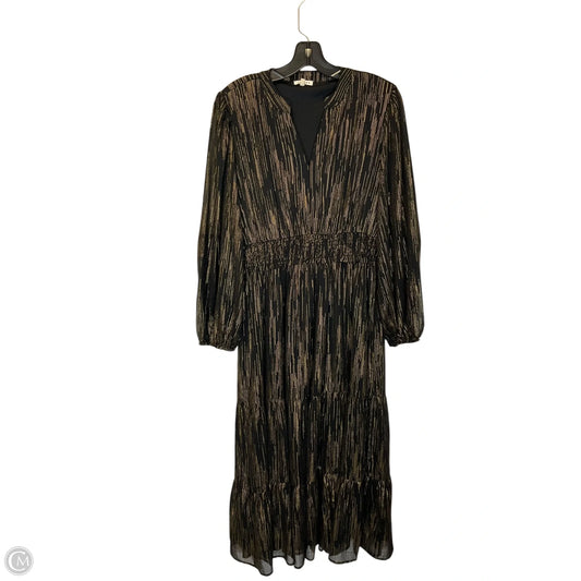 Dress Casual Maxi By Jodifl In Black & Gold, Size: S