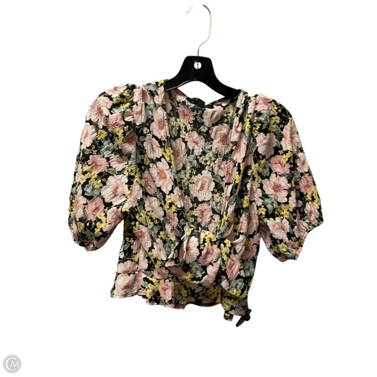 Top Short Sleeve By Forever 21 In Floral Print, Size: 0x