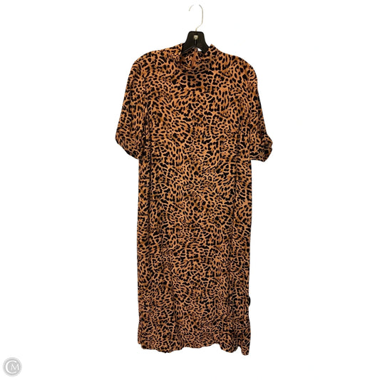 Dress Casual Midi By Chicos In Animal Print, Size: 10