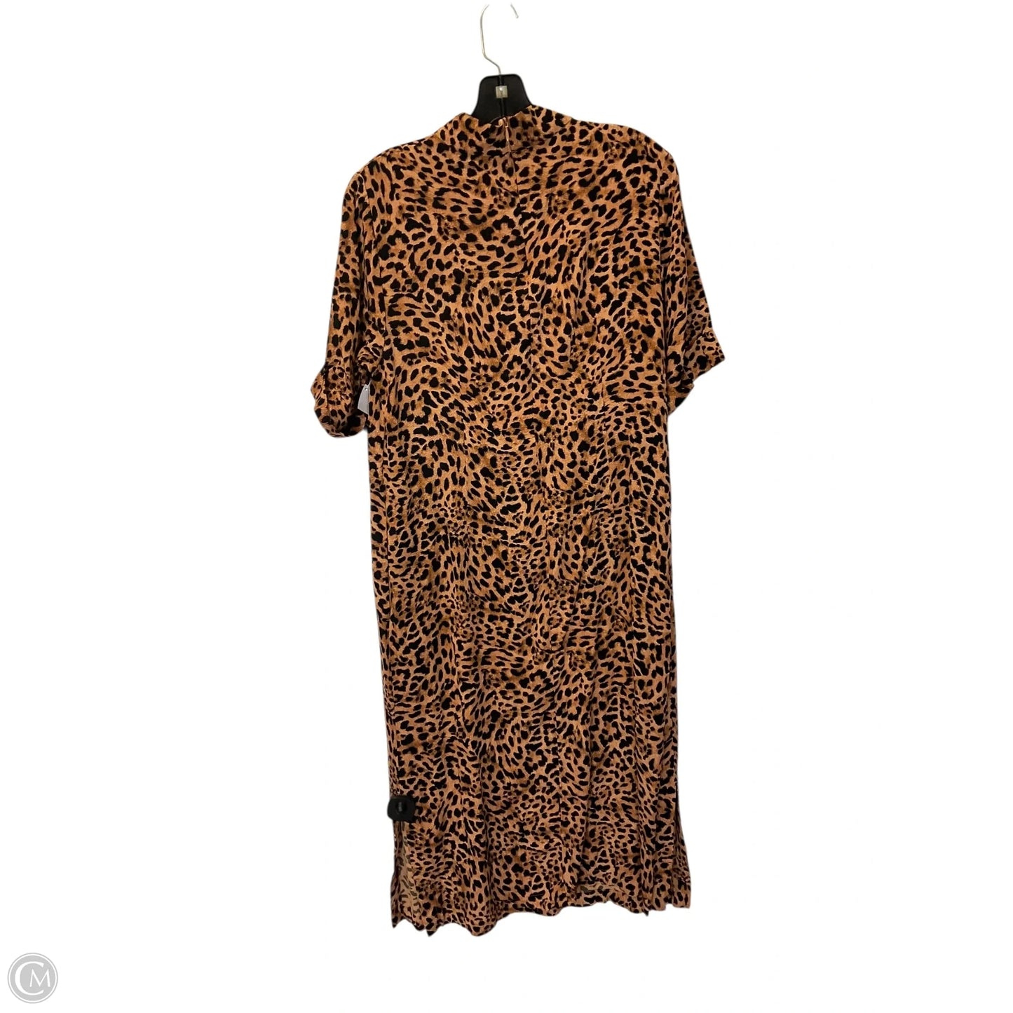 Dress Casual Midi By Chicos In Animal Print, Size: 10