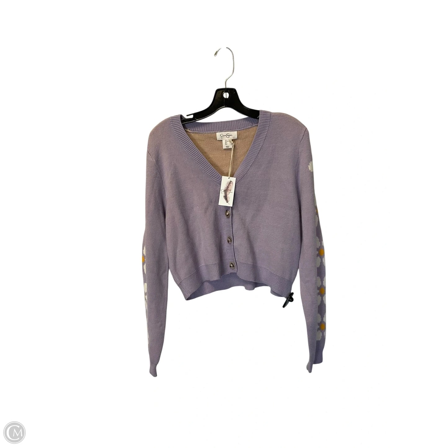 Sweater Cardigan By Jessica Simpson In Purple, Size: Lp