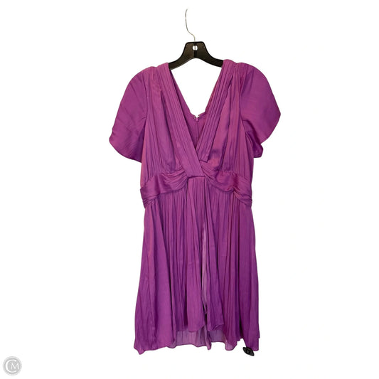 Dress Casual Short By Anthropologie In Purple, Size: 12