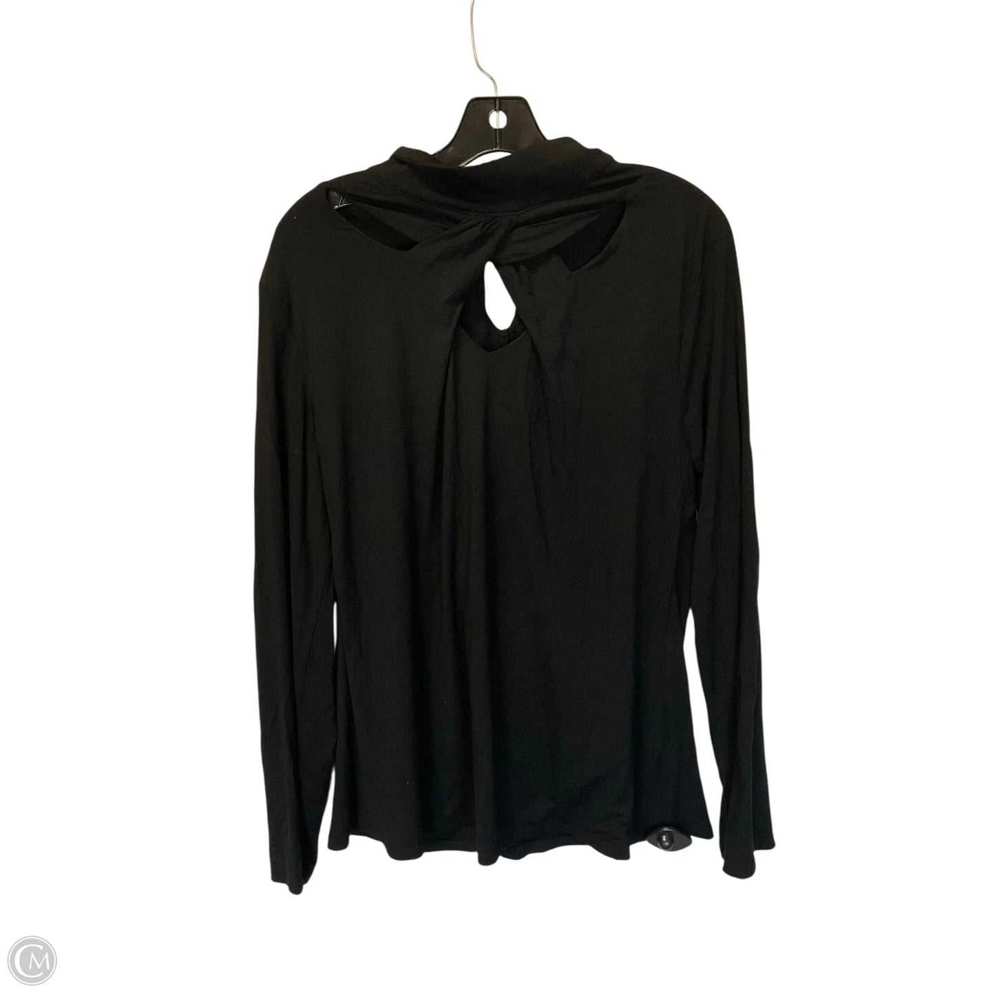 Top Long Sleeve By Inc In Black, Size: Xxl