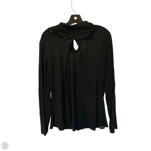 Top Long Sleeve By Inc In Black, Size: Xxl