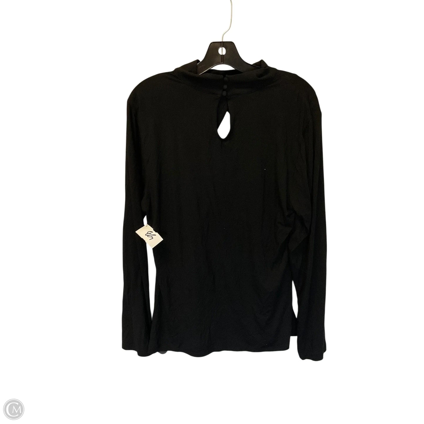Top Long Sleeve By Inc In Black, Size: Xxl
