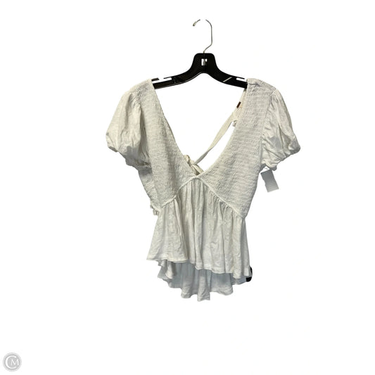 Top Short Sleeve By Free People In White, Size: S