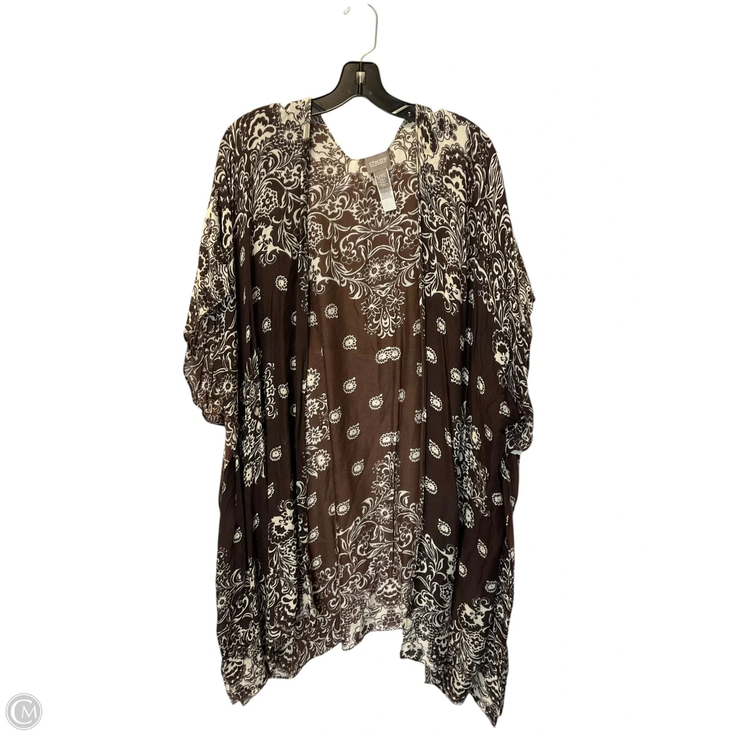 Cardigan By Chicos In Brown, Size: Xl