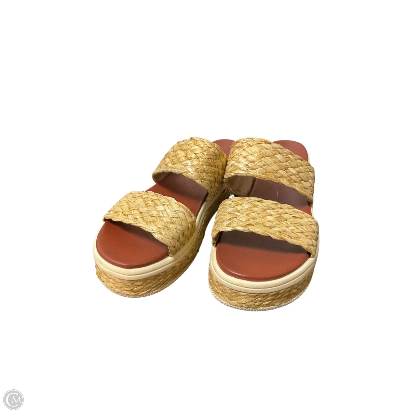 Sandals Heels Platform By Mia In Tan, Size: 7.5
