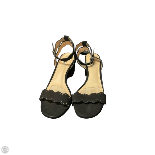 Sandals Heels Block By Alex Marie In Black, Size: 7.5
