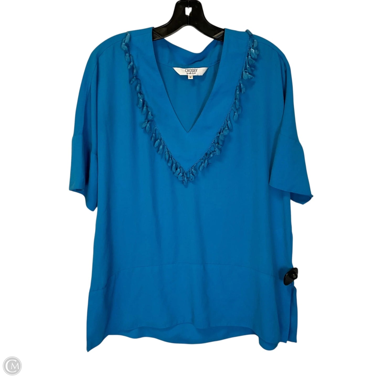 Top Short Sleeve By Crosby In Blue, Size: M