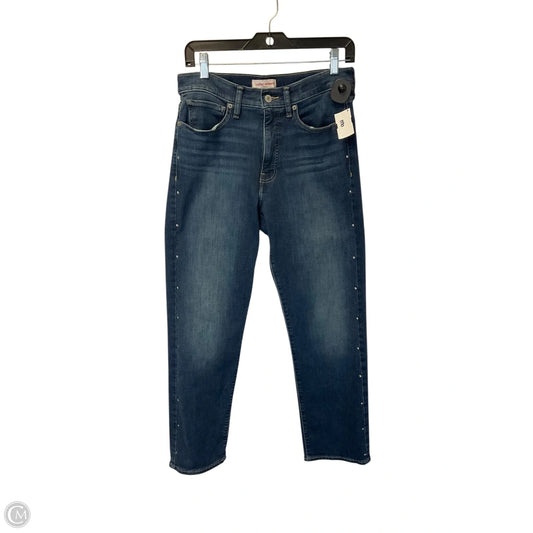 Jeans Straight By Lucky Brand In Blue Denim, Size: 10