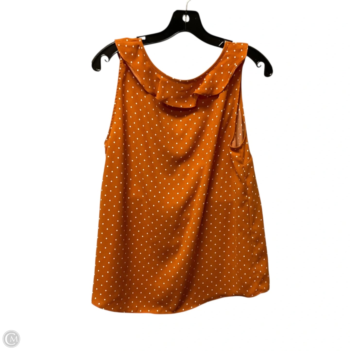Top Sleeveless By Lc Lauren Conrad In Orange, Size: M