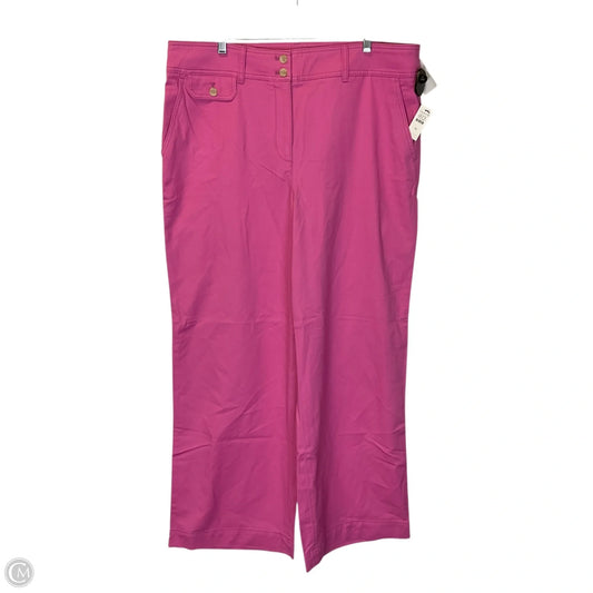 Pants Wide Leg By Talbots In Pink, Size: 16