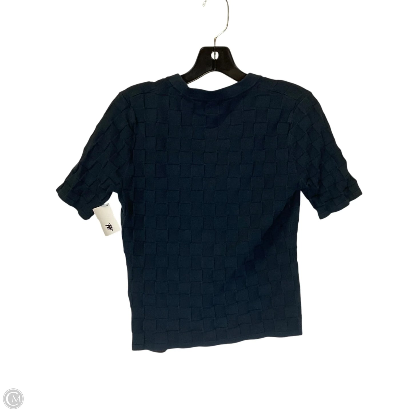 Top Short Sleeve By Clothes Mentor In Navy, Size: S