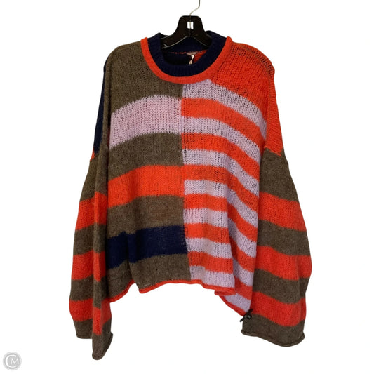 Sweater By Free People In Striped Pattern, Size: L