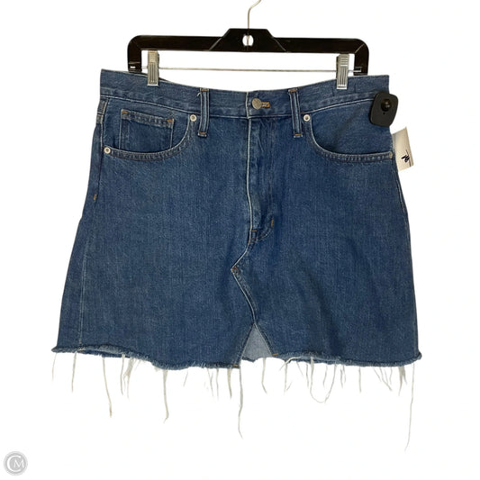 Skirt Mini & Short By Madewell In Blue Denim, Size: 14
