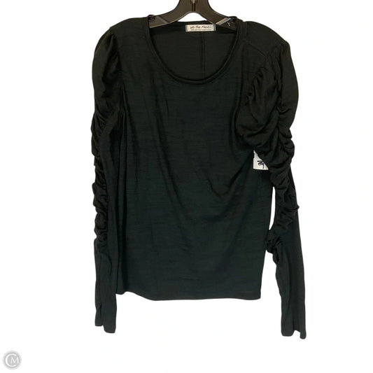 Top Long Sleeve By Free People In Black, Size: L