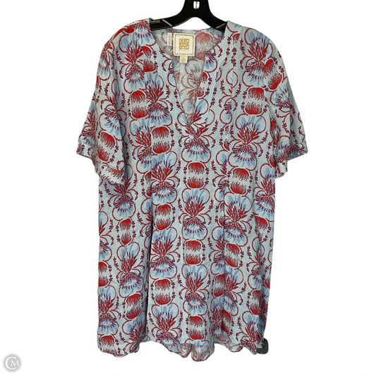 Dress Casual Short By Clothes Mentor In Blue & Red, Size: S