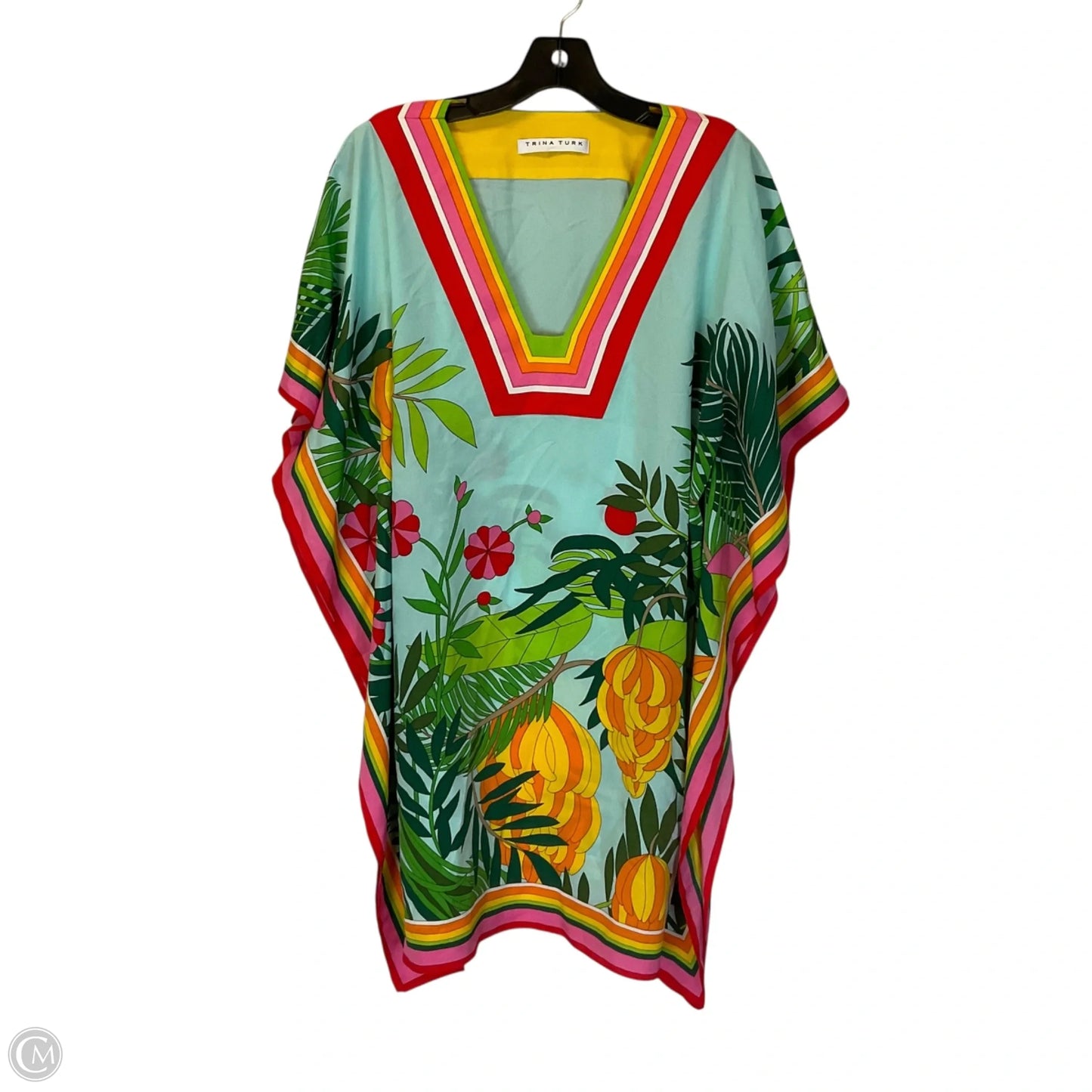 Top Short Sleeve By Trina Turk In Multi-colored