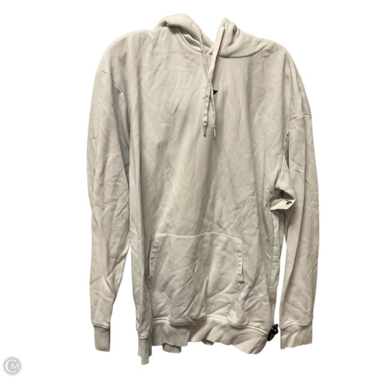 Athletic Top Long Sleeve Hoodie By Gym Shark In White, Size: M