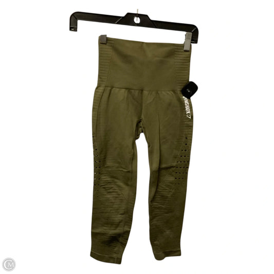 Athletic Leggings Capris By Gym Shark In Green, Size: 0
