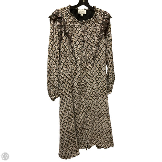Dress Casual Midi By Cmb In Tan, Size: Xl