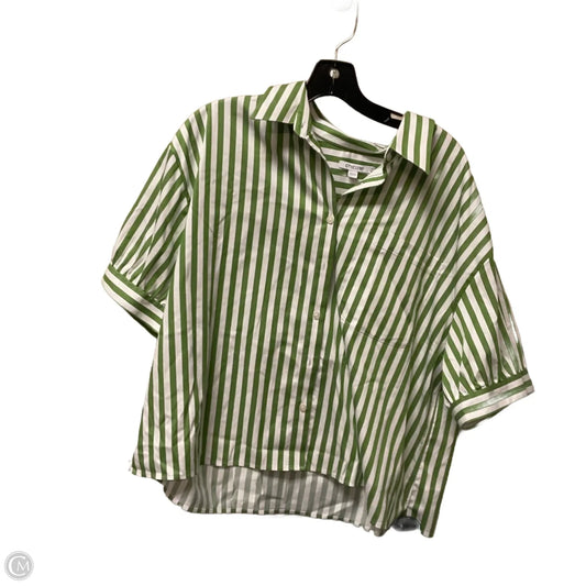 Top Short Sleeve By Chicos In Green, Size: 1x