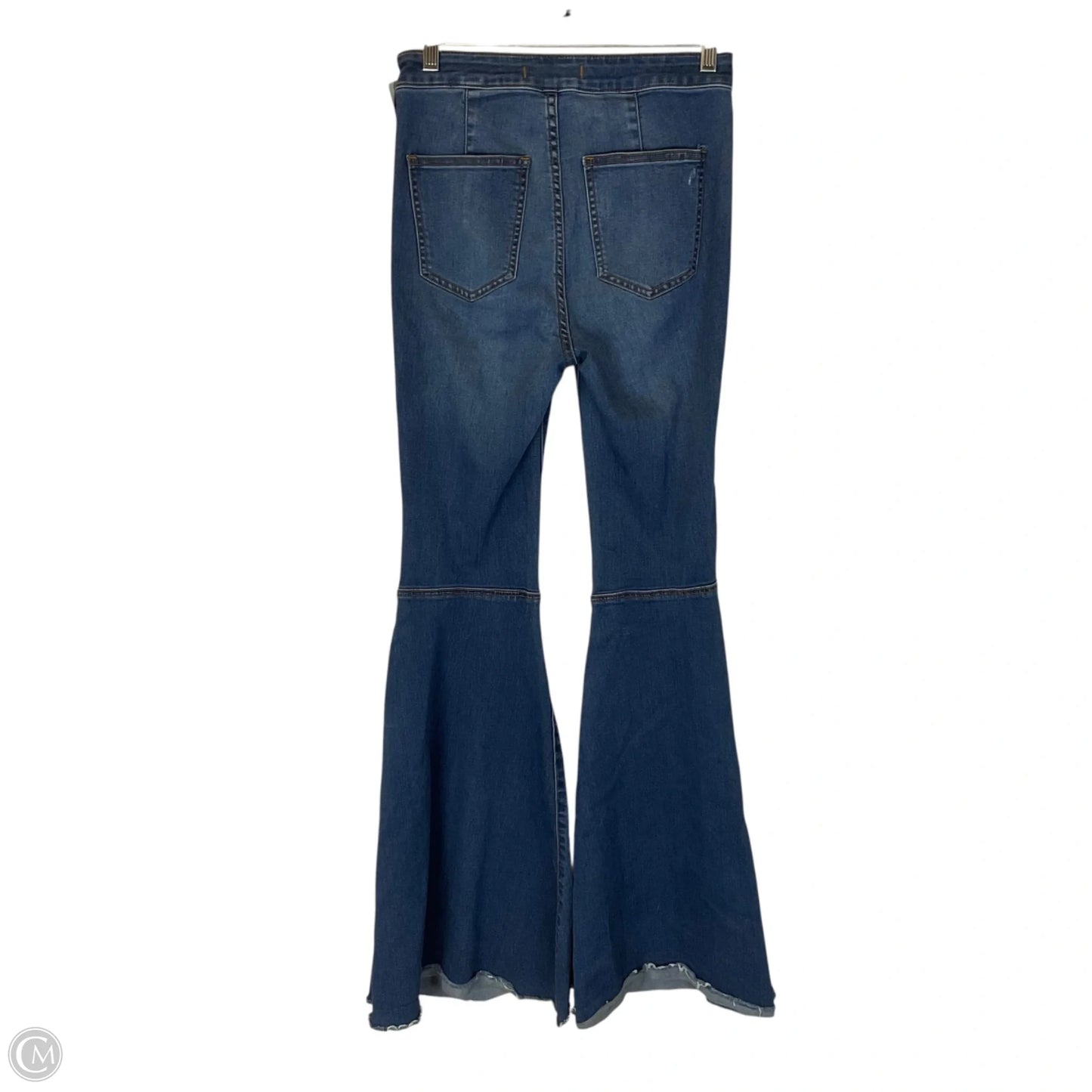 Jeans Flared By Free People In Blue Denim, Size: 4