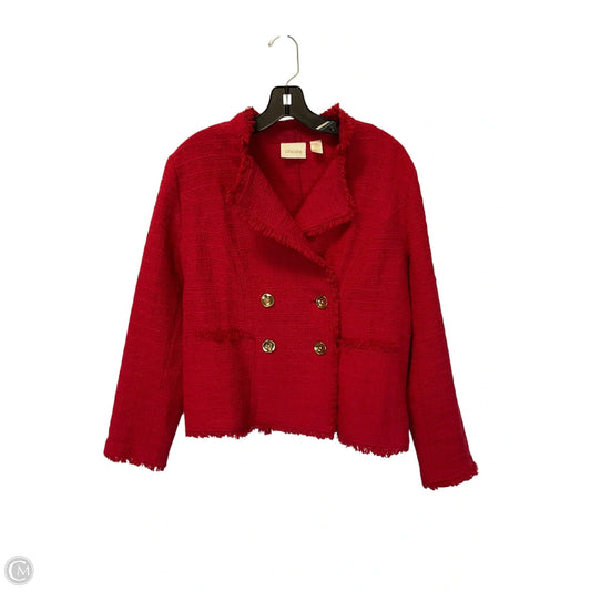 Blazer By Chicos In Red, Size: S