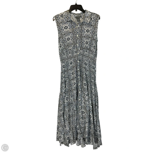 Dress Casual Midi By Chelsea And Theodore In Blue, Size: M