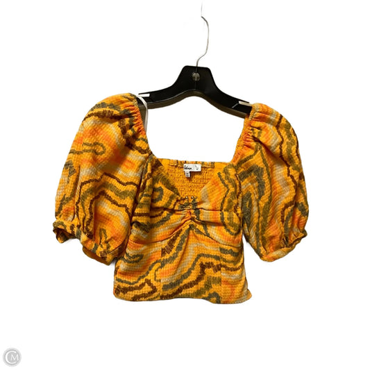 Top Short Sleeve By Sam Edelman In Orange, Size: Xs