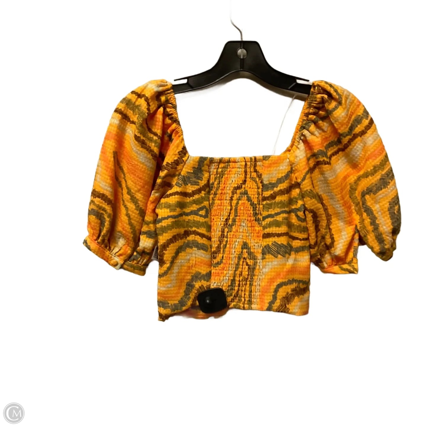 Top Short Sleeve By Sam Edelman In Orange, Size: Xs