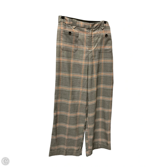 Pants Wide Leg By Melissa Paige In Plaid Pattern, Size: S